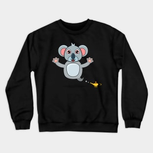Cute Koala Ghost and Flying Crewneck Sweatshirt